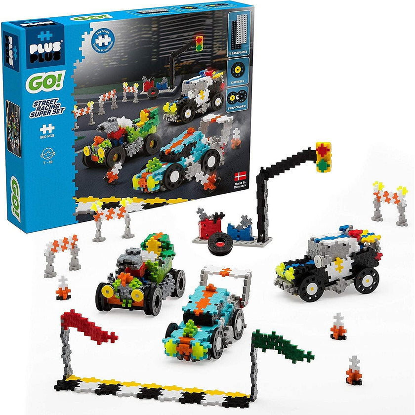 Plus-Plus - Go! - Street Racing Super Set - 900Pc ( Mult)