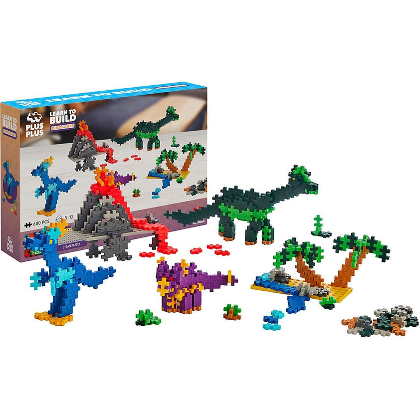 Plus-Plus - Learn To Build - Dinosaures - 500Pc