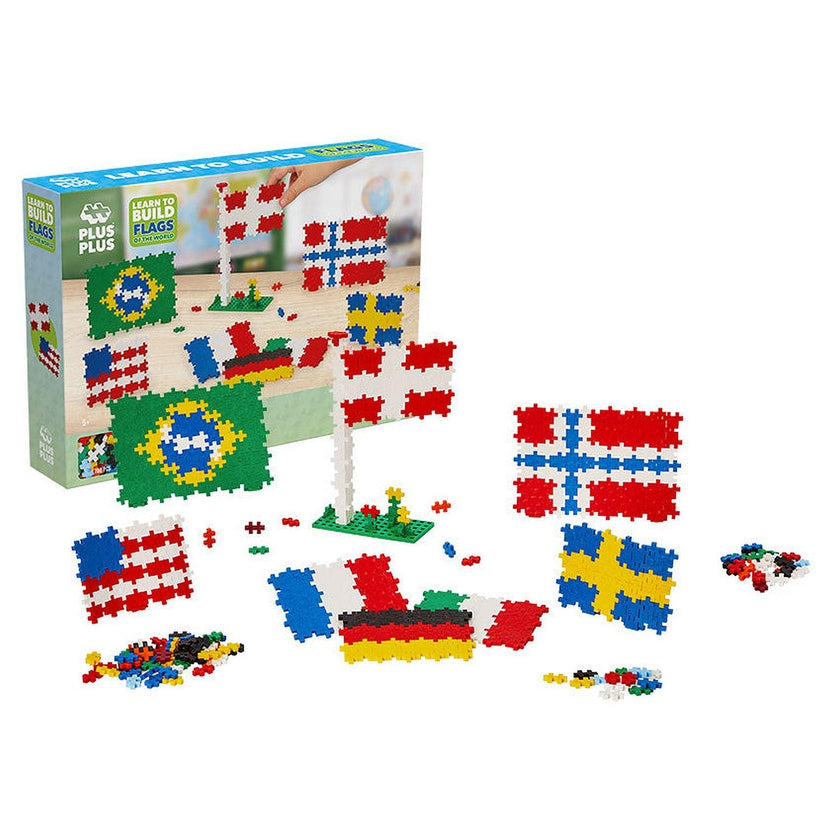 Plus-Plus - Learn To Build - Flags of The World - 600Pc