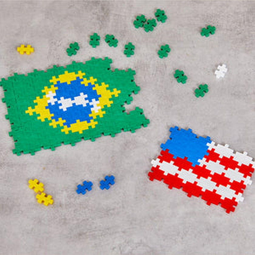 Plus-Plus - Learn To Build - Flags of The World - 600Pc