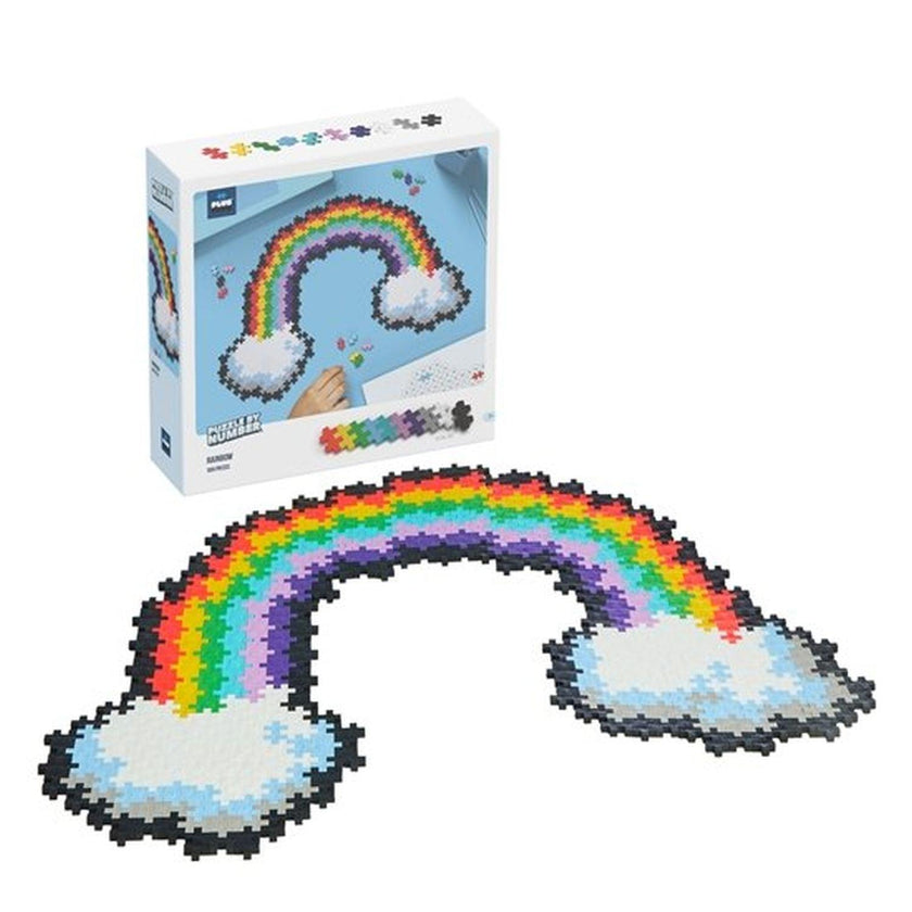 Plus-Plus - Puzzle Numéroté - 500 Pièces Arc-en-ciel
