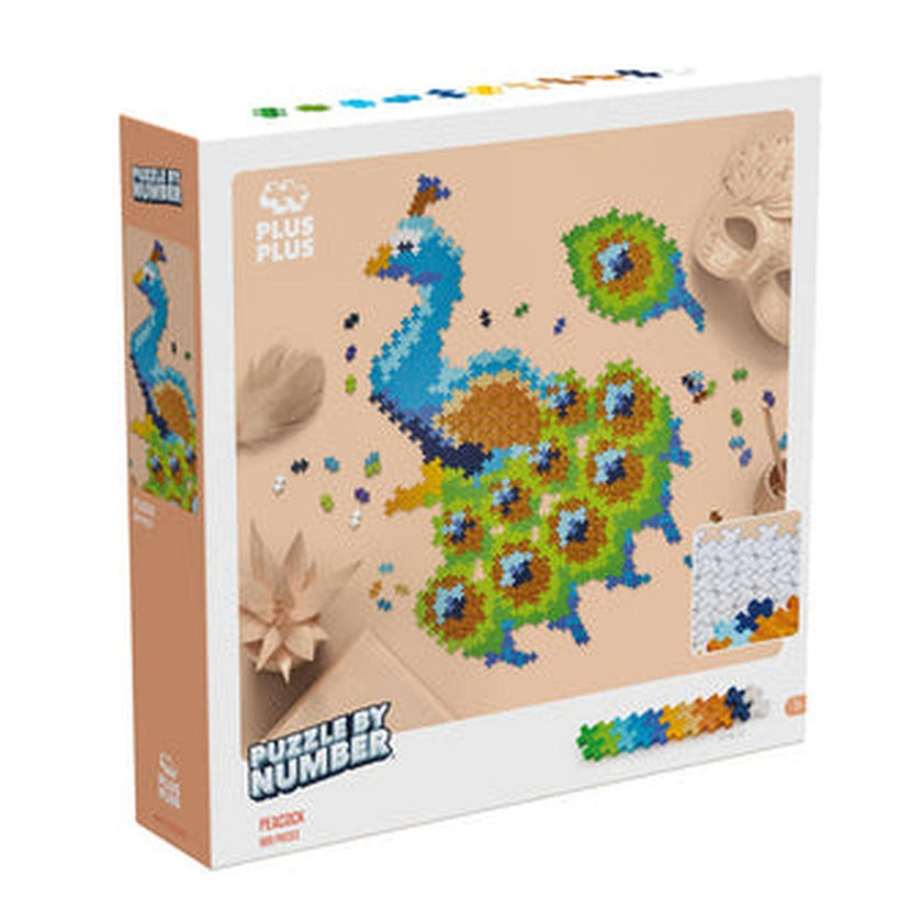 Plus-Plus - Puzzle By Number - Peacock - 800Pc