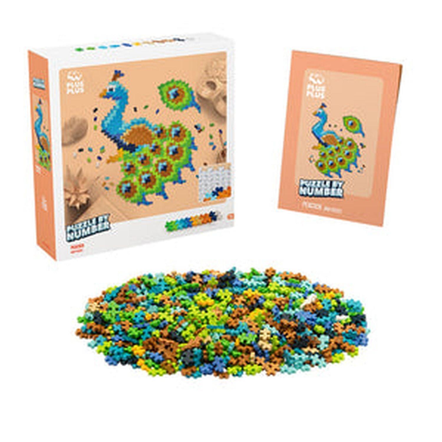 Plus-Plus - Puzzle By Number - Peacock - 800Pc