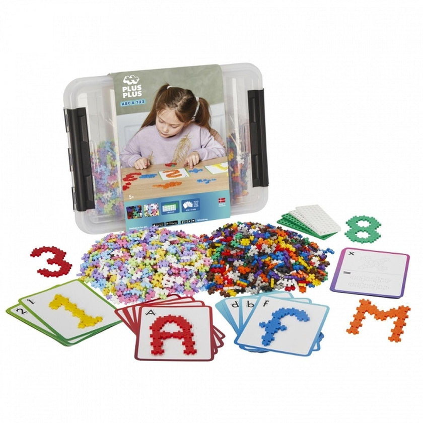 Plus-Plus - Boîte de rangement - ABC & 123 - 2000 pièces