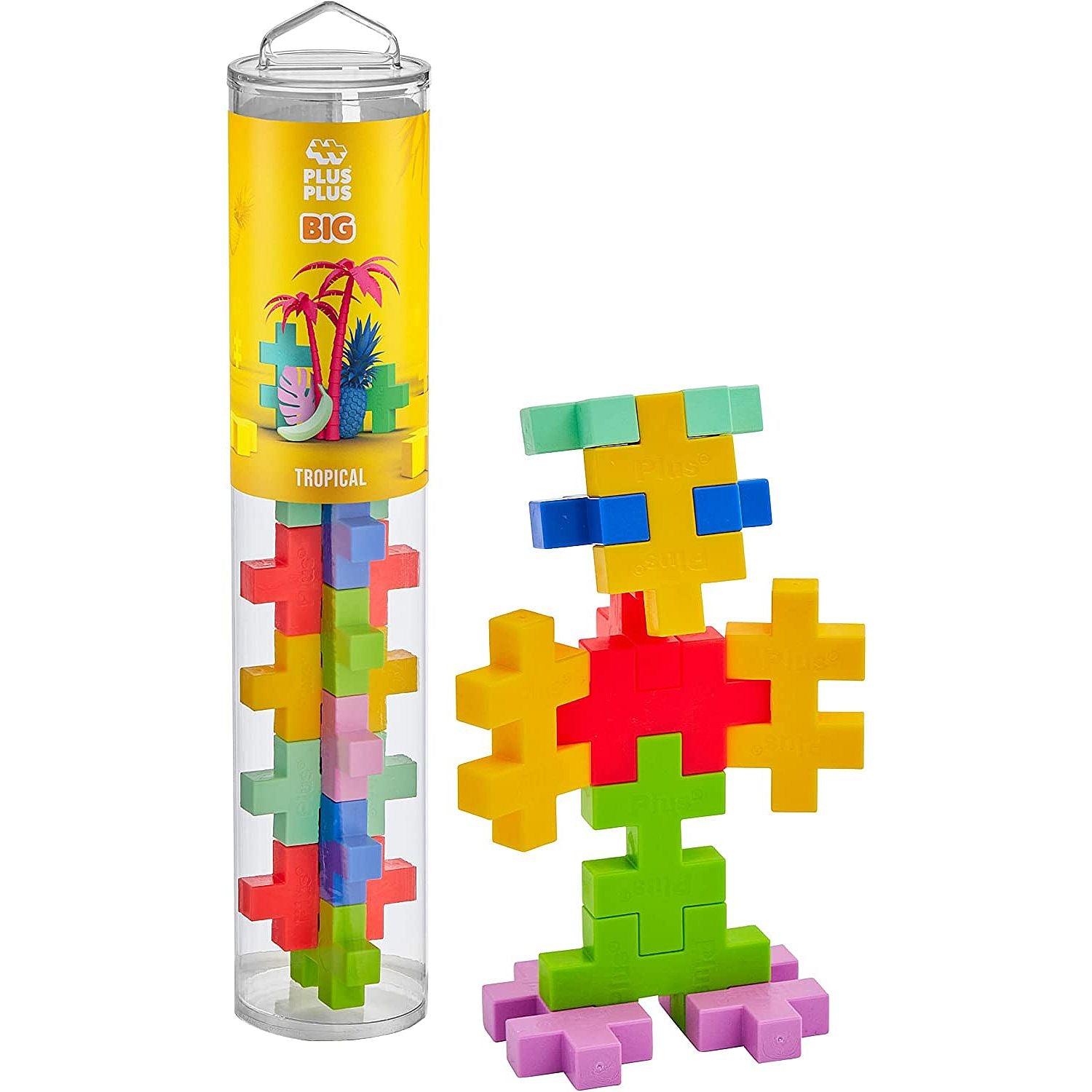 Plus-Plus - Tube - Big - Tropical - 15Pc