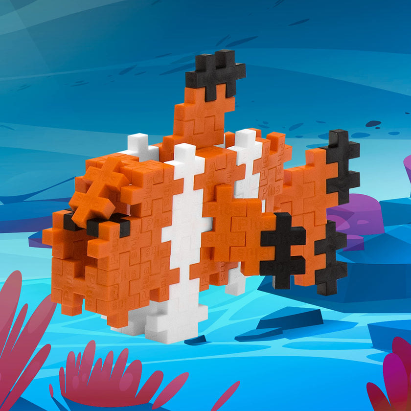 Plus-Plus - Tube - Clownfish - 70Pcs
