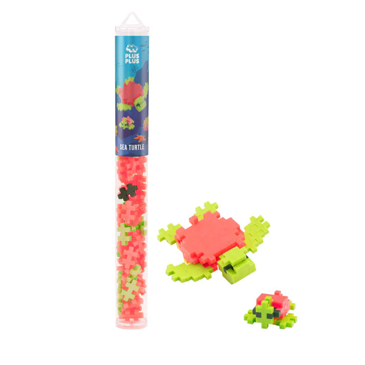 Plus-Plus - Tube - Tortue de mer - 70 pièces