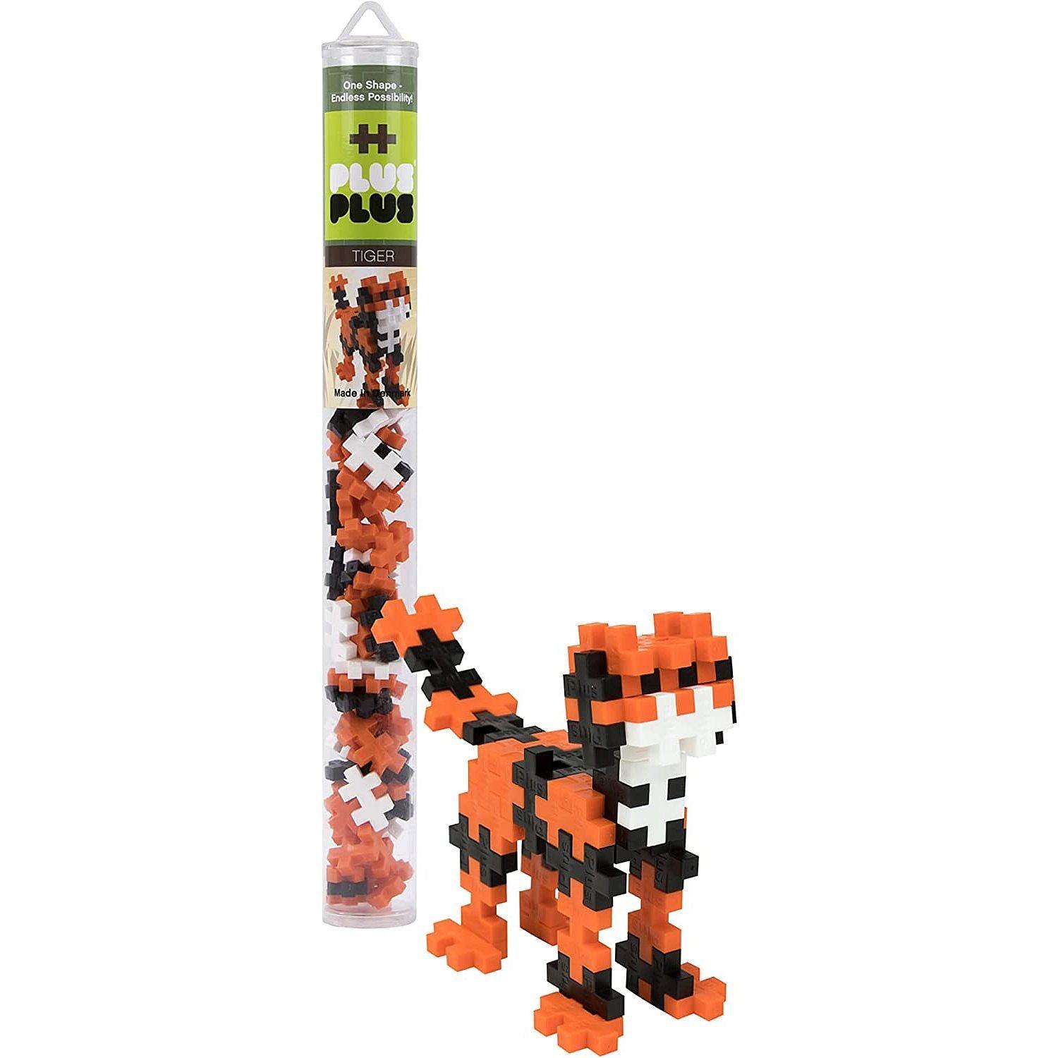 Plus-Plus - Tube - Tiger - 70Pc