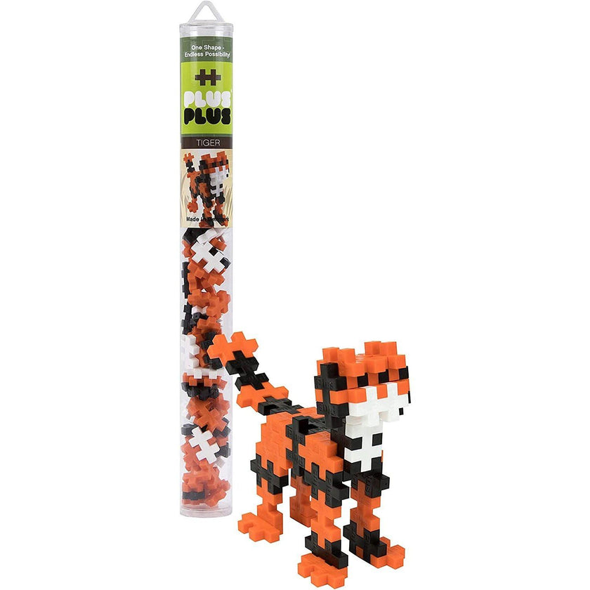Plus-Plus - Tube - Tiger - 70Pc
