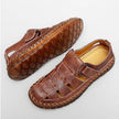 Plus Size Men's Beach Sandals Retro Hollow Out