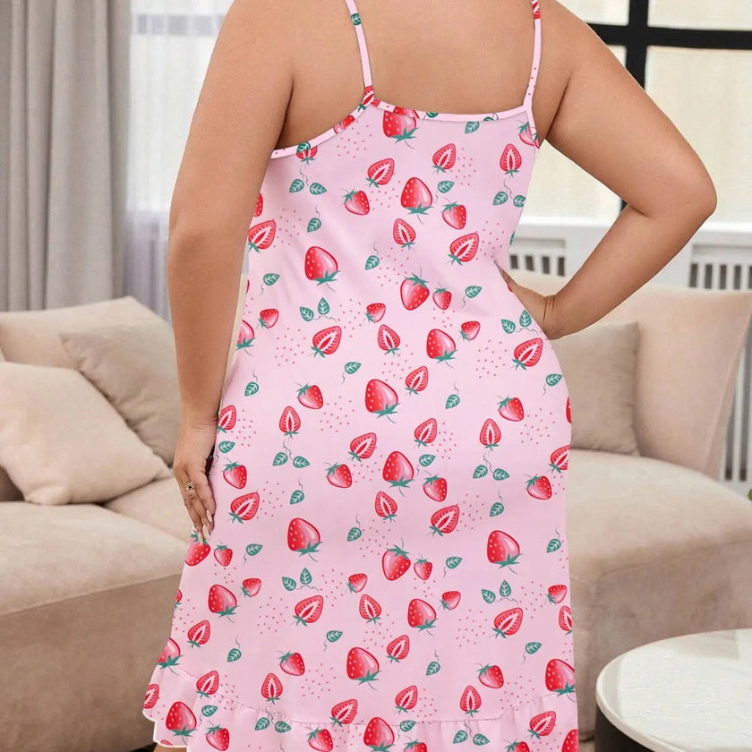 Plus Size Pajamas For Women Round Neck Thin