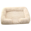 Plush Rectangle Pet Bed – Long Fur Dog & Cat Bed | S to XXL