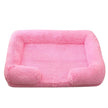 Plush Rectangle Pet Bed – Long Fur Dog & Cat Bed | S to XXL