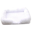 Plush Rectangle Pet Bed – Long Fur Dog & Cat Bed | S to XXL