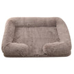 Plush Rectangle Pet Bed – Long Fur Dog & Cat Bed | S to XXL