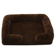 Plush Rectangle Pet Bed – Long Fur Dog & Cat Bed | S to XXL