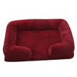 Plush Rectangle Pet Bed – Long Fur Dog & Cat Bed | S to XXL