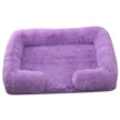 Plush Rectangle Pet Bed – Long Fur Dog & Cat Bed | S to XXL