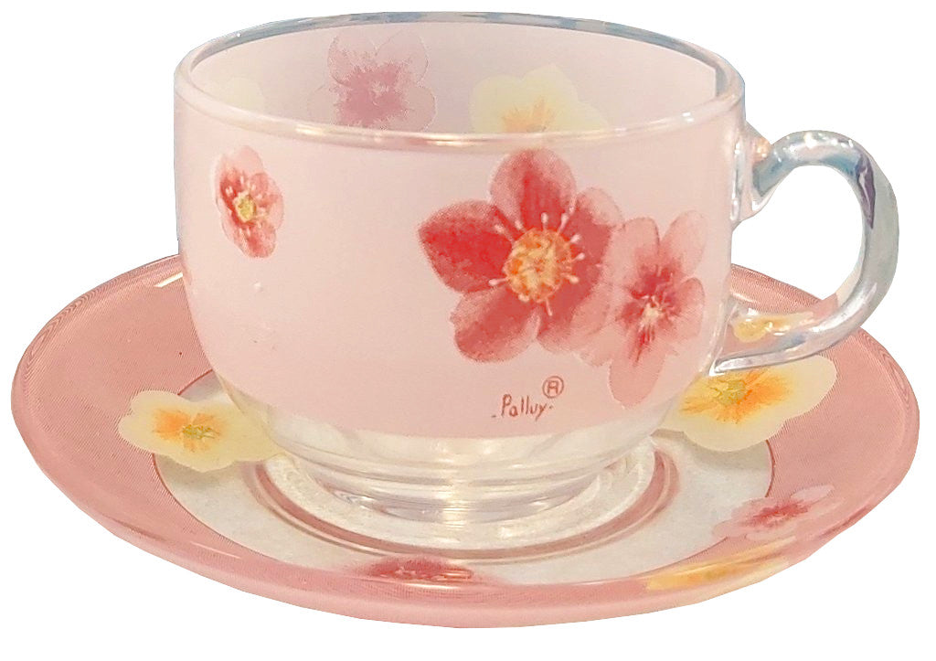 12 piece Tea Cup Set - Poeme an Rose Luminarc