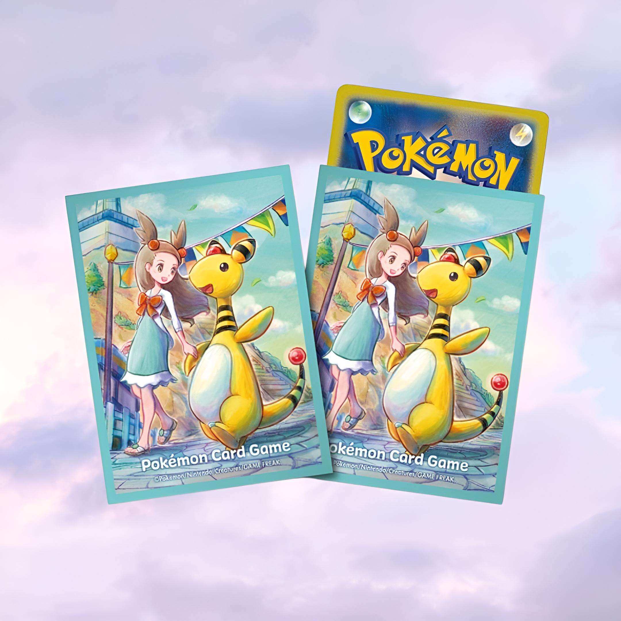 Pokemon Center Original TCG Deck Sleeves Jasmine Ampharos