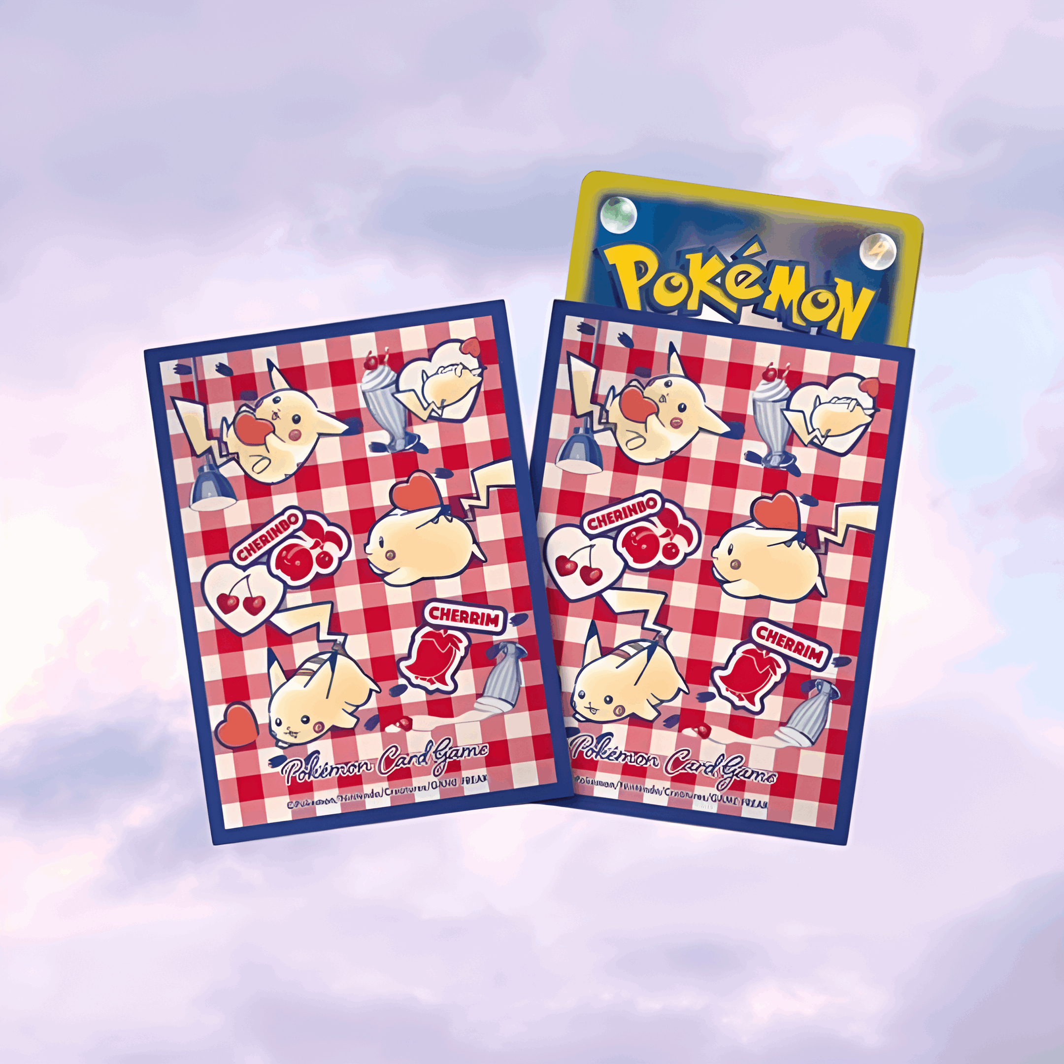 Pokemon Center Original TCG Deck Sleeves Pikachu Cherry Sundae Diner