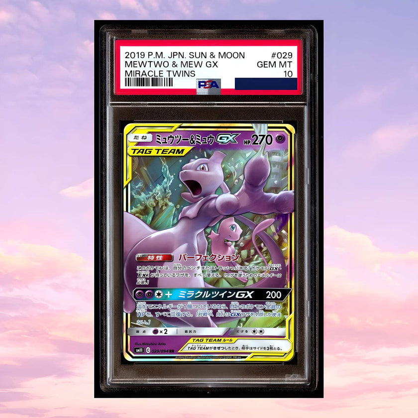 Pokemon Mewtwo & Mew #29 Sun Moon Miracle Twins Japanese PSA 10