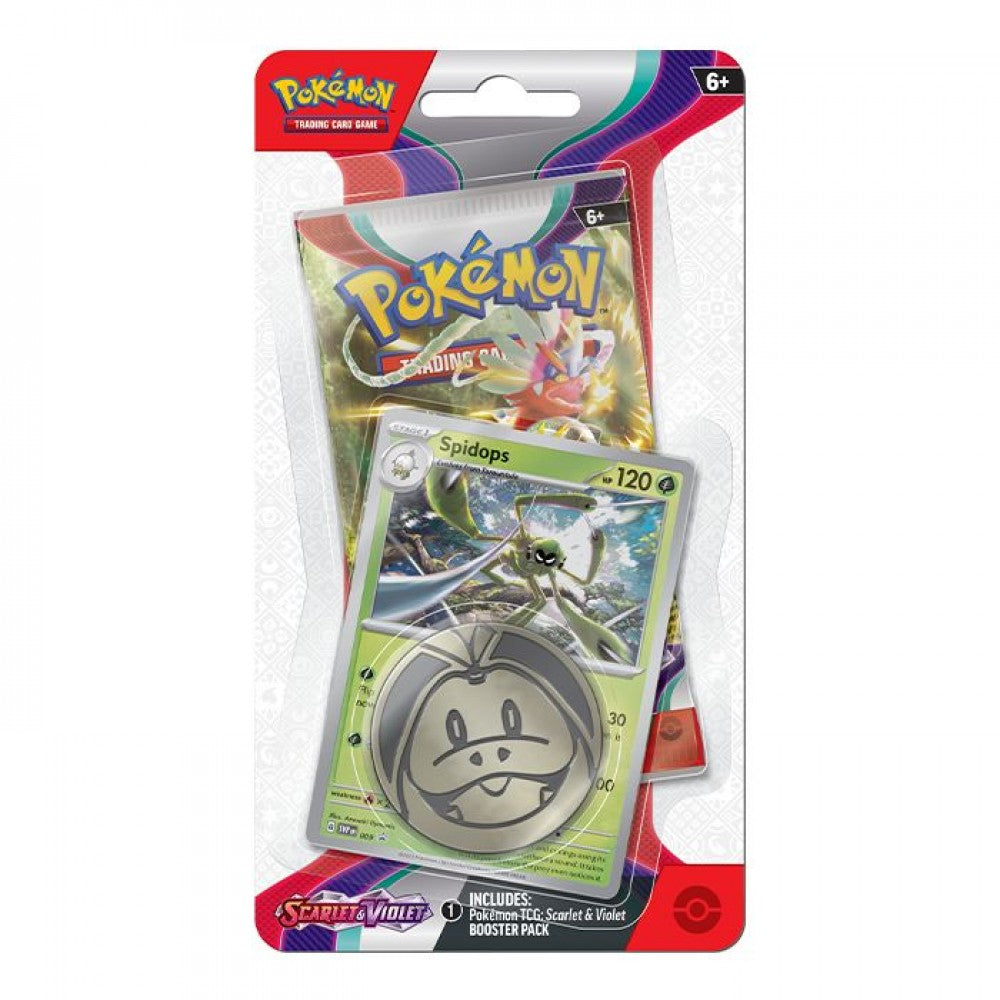 Pokémon TCG - Scarlet & Violet - Scarlet and Violet Base - Checklane Pack Blister (Spidops)
