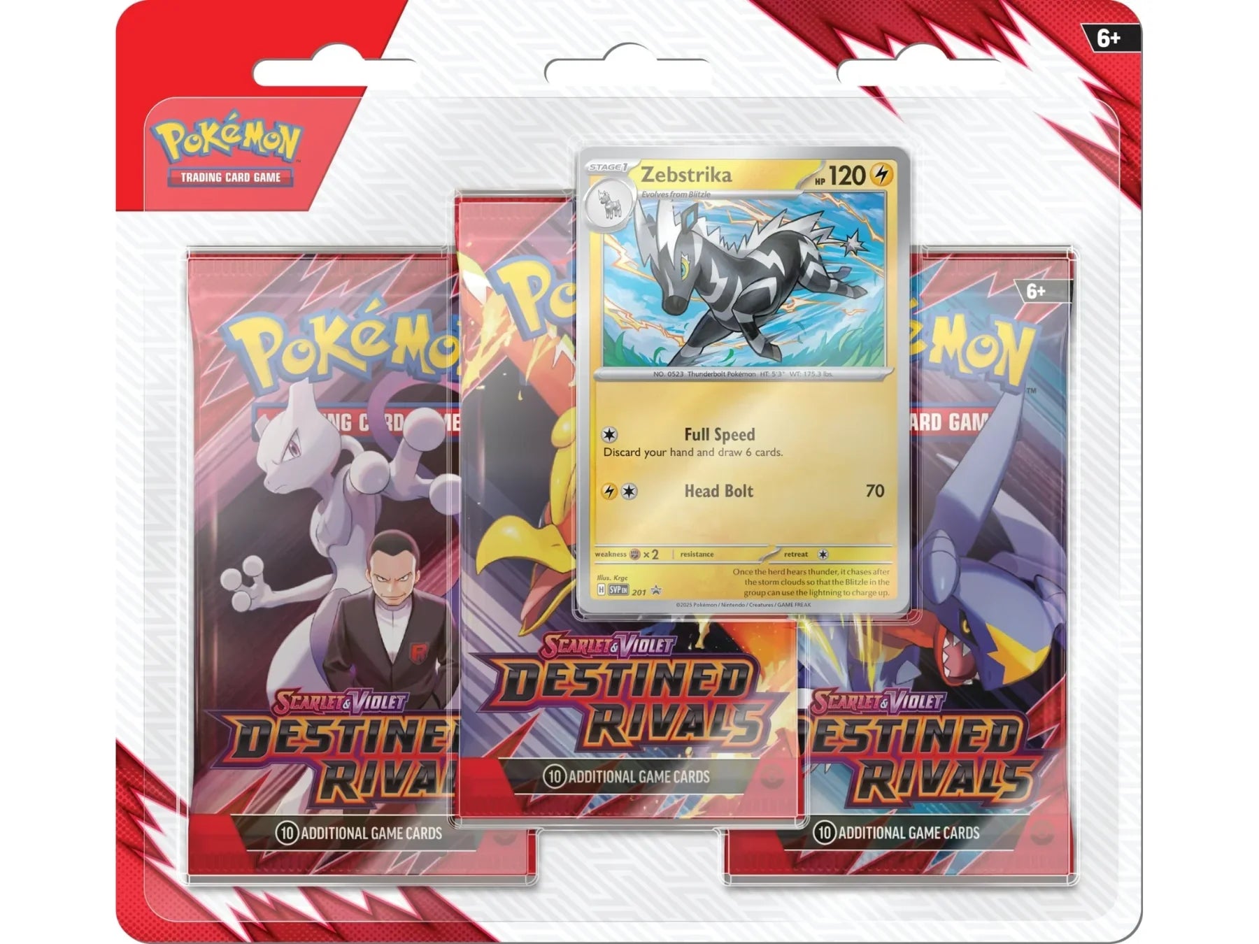 Pokémon TCG - Scarlet & Violet - Destined Rivals - 3 Packs Blister