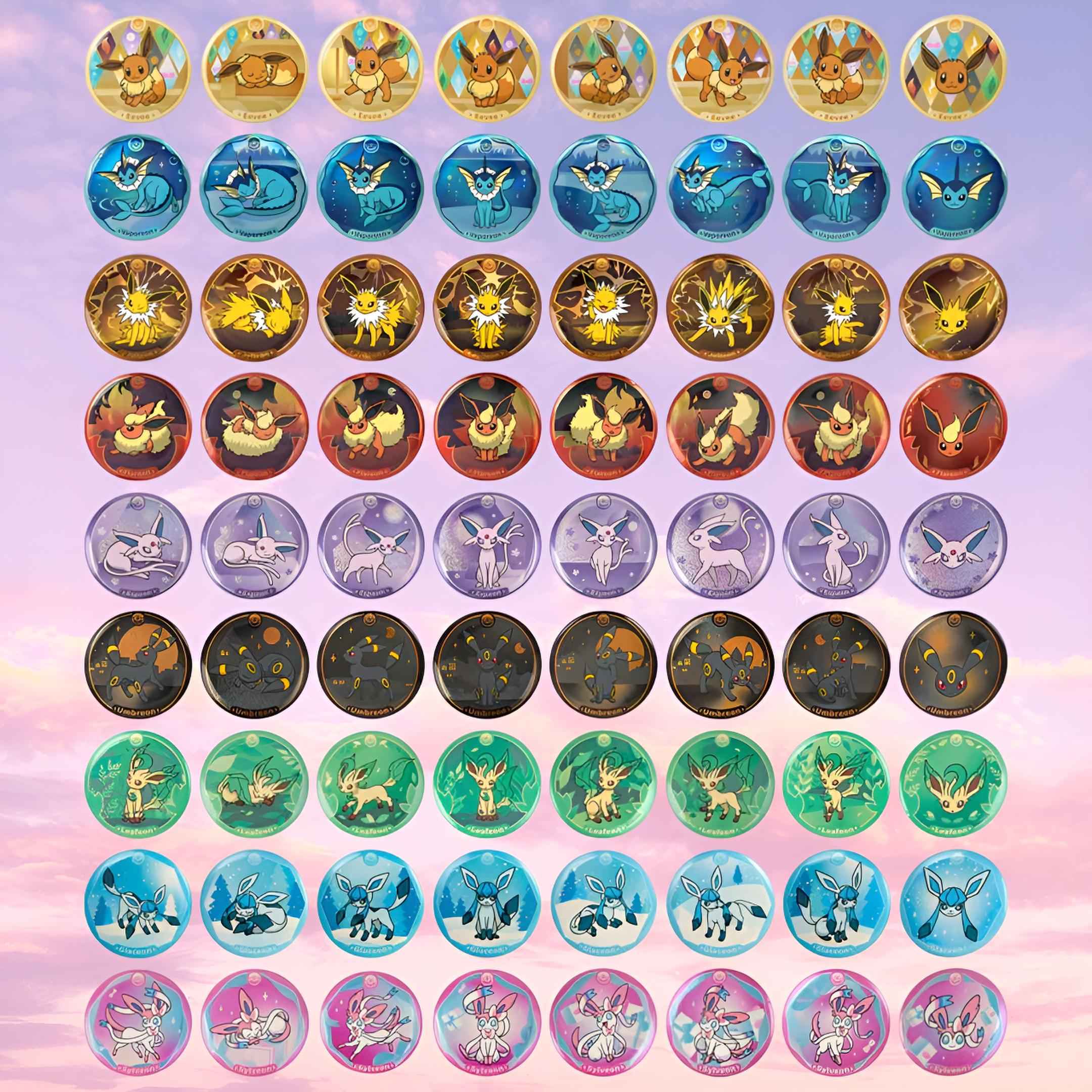 Pokemon Chinese Terastal Grand Gathering Badge Set