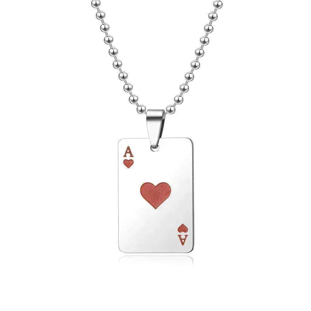 Poker Keychain Necklace
