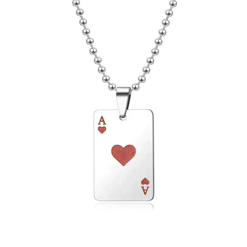 Poker Keychain Necklace