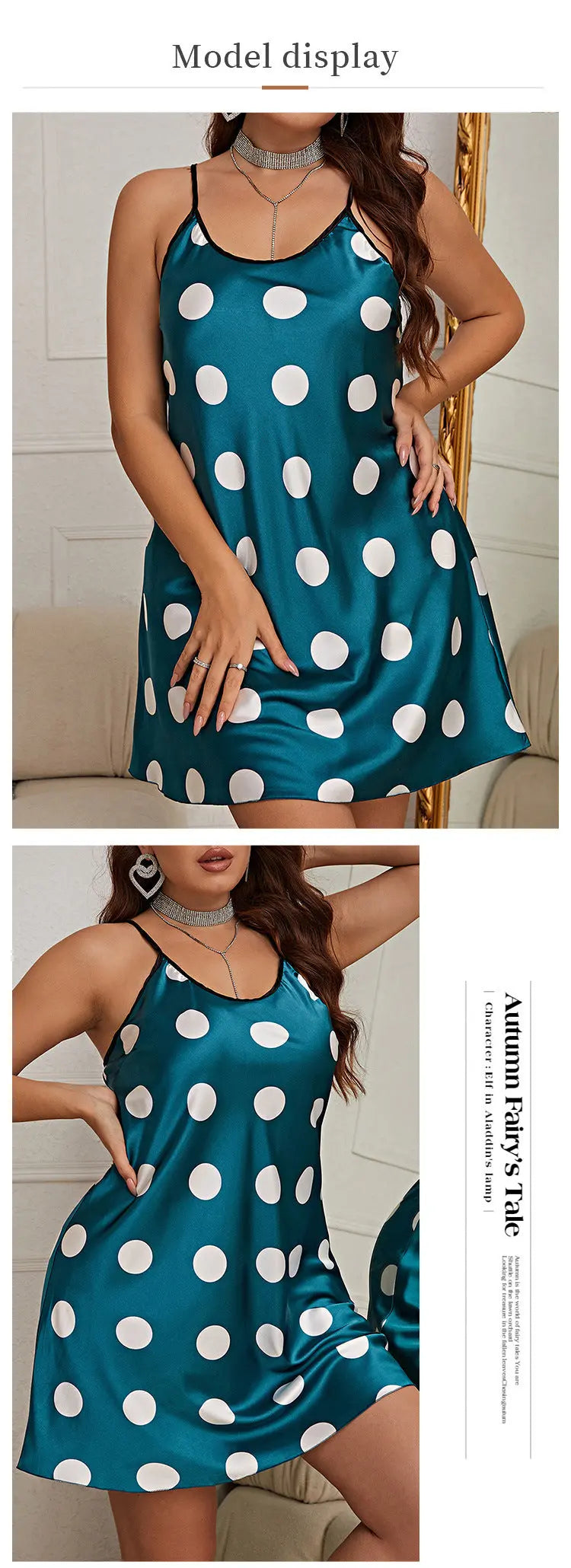 Polka Dot Pajamas Loose Homewear For Women