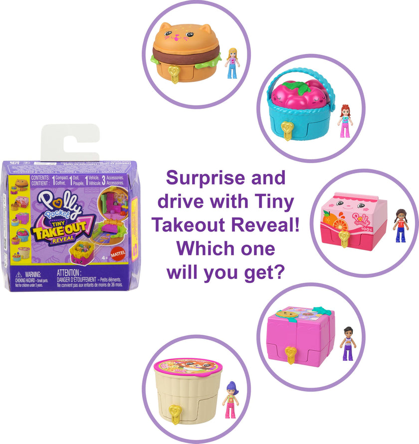 Polly Pocket - TINY TAKEOUT REVEAL CDU ASST