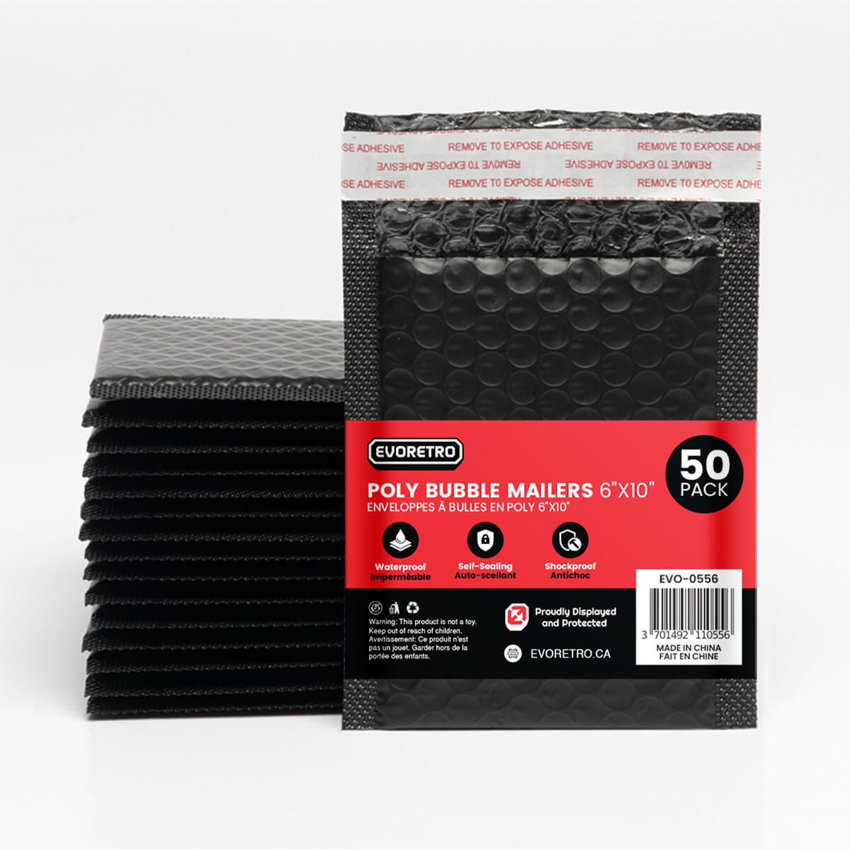 EVORETRO 50x Poly Bubble Mailers  6x10