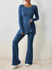 Polyester Two piece set Women's Clothing Solid Color Casual Slim New Fashion Women Elegant Outfit