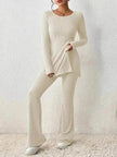 Polyester Two piece set Women's Clothing Solid Color Casual Slim New Fashion Women Elegant Outfit