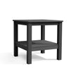 Polymer Outdoor End Table with Shelf