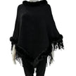 Poncho fausse fourrure