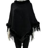 Poncho fausse fourrure