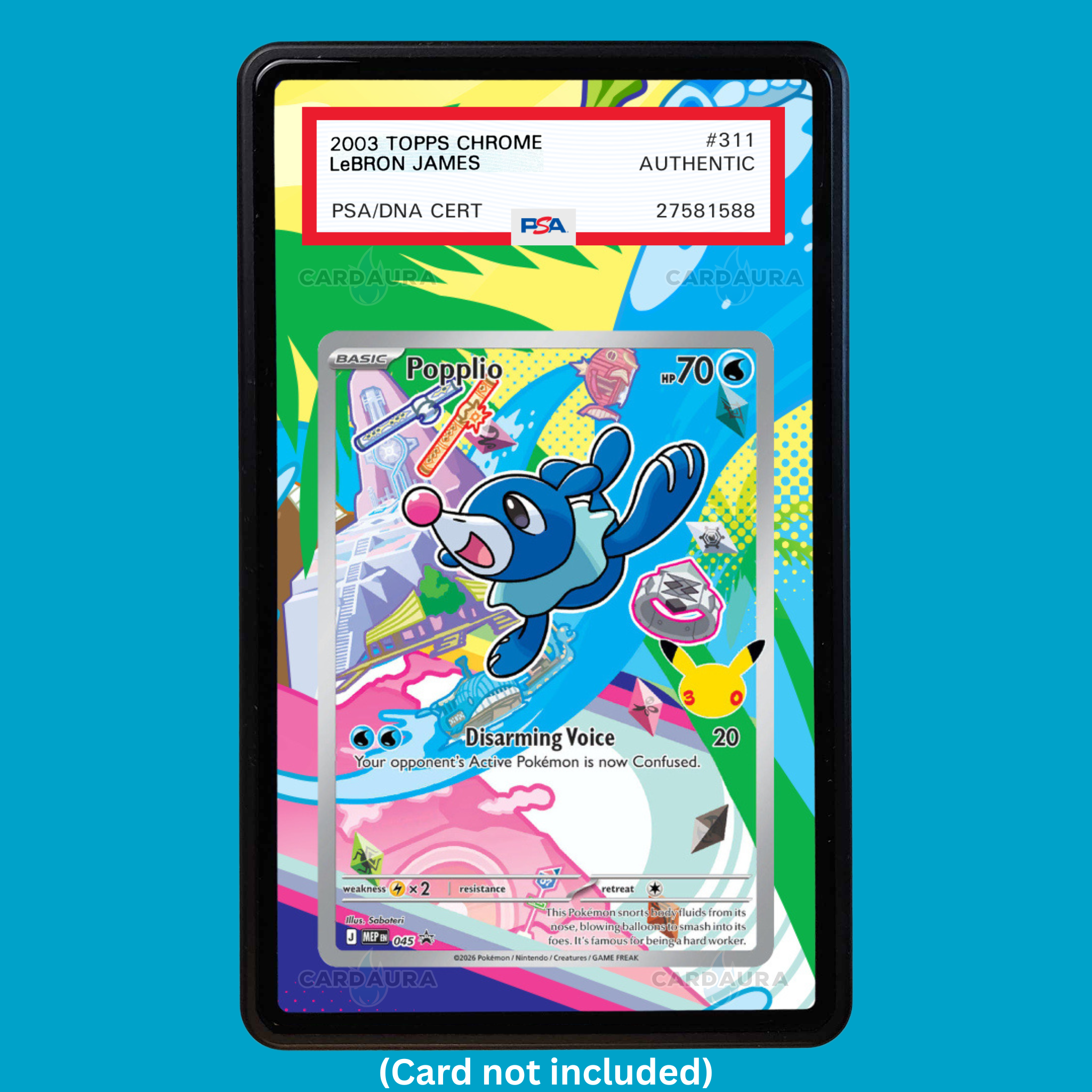 Popplio First Partner 045 (Graded) Display Case