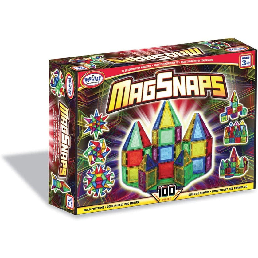 Popular Playthings - MagSnaps 100-Piece (Bilingual)