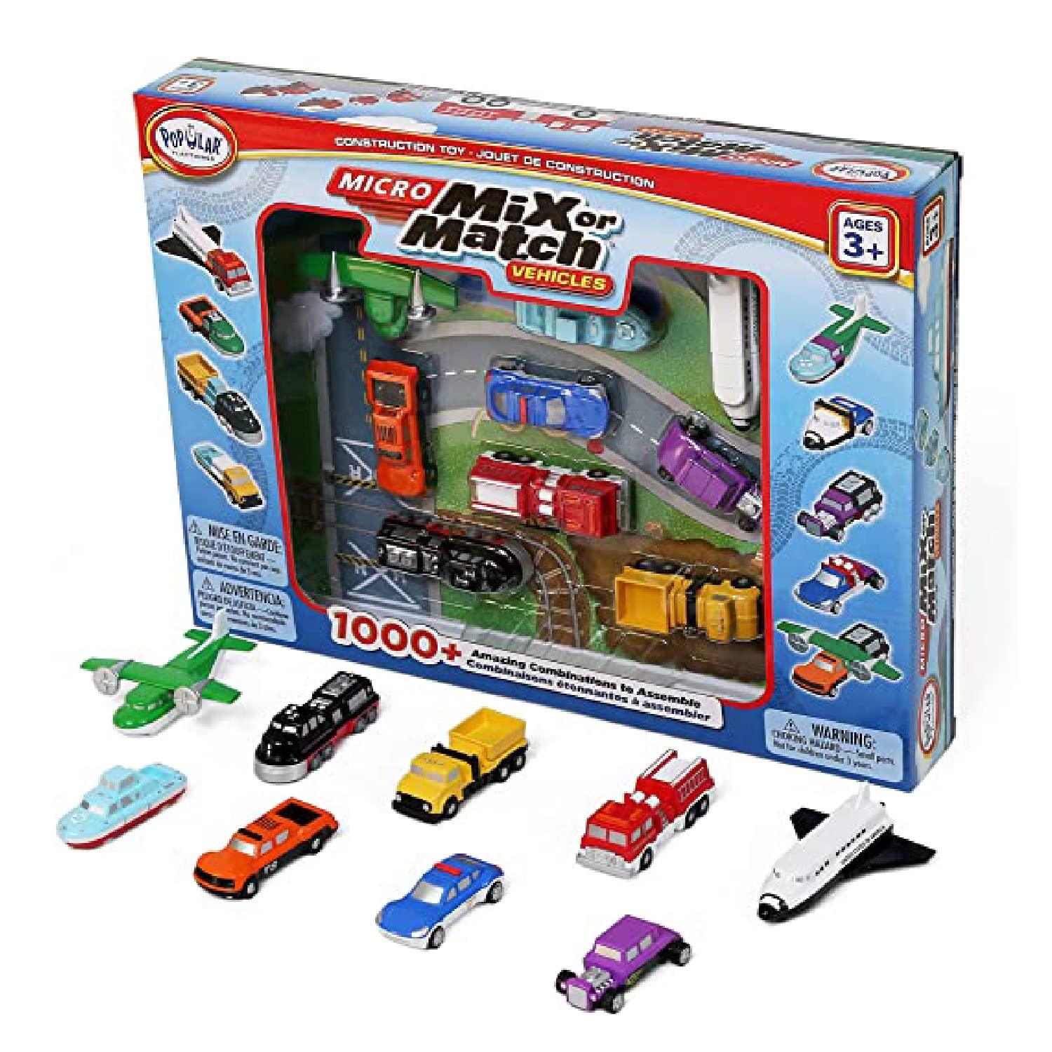 Popular Playthings - Micro Mix or Match Vehicles (Bilingual)