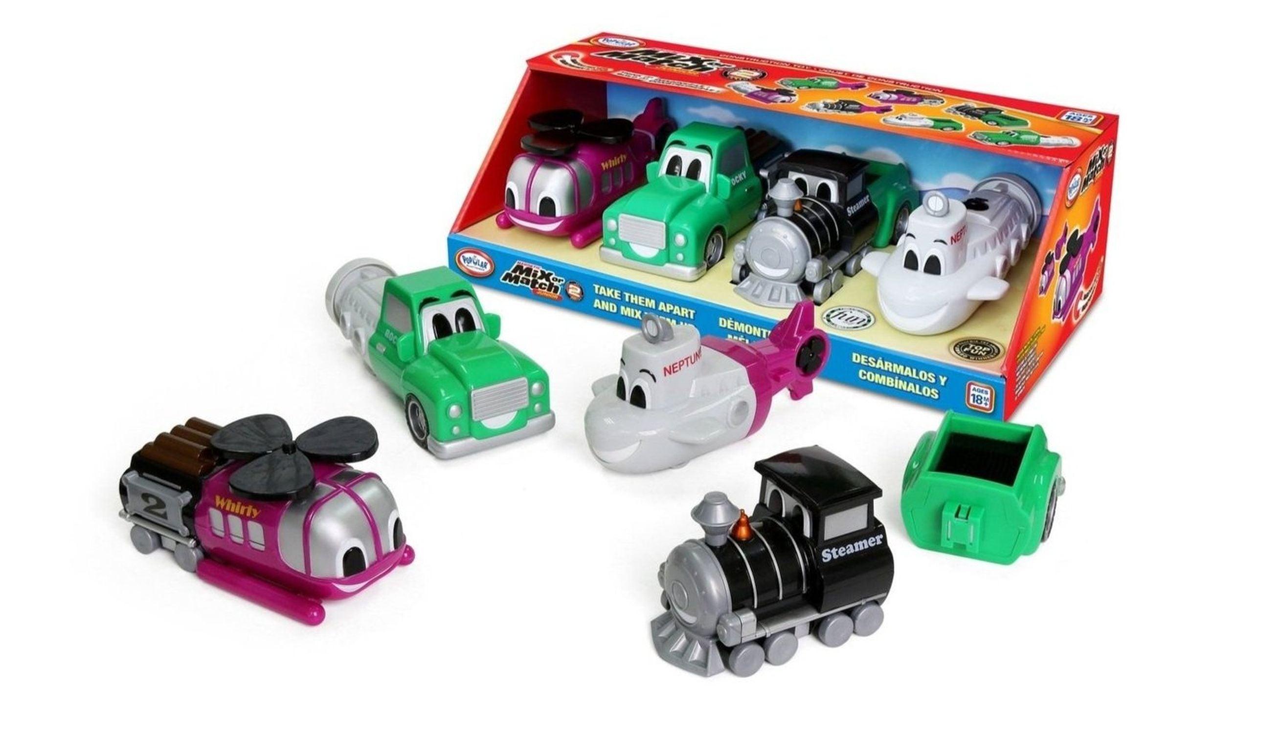 Popular Playthings - Mix or Match Vehicles Junior - Set 2 (Bilingual)