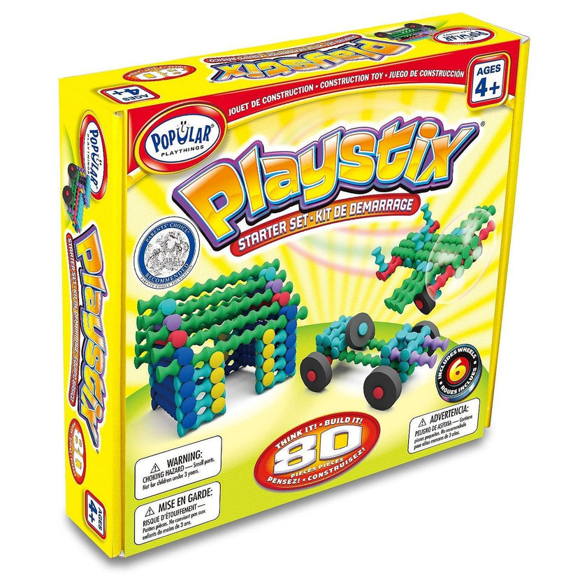 Popular Playthings - Playstix Starter Set 80-Piece (Bilingual)