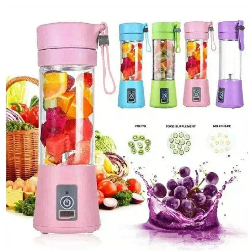 Portable Blender Cup with USB Rechargeable Mini Fruit Juice Mixer
