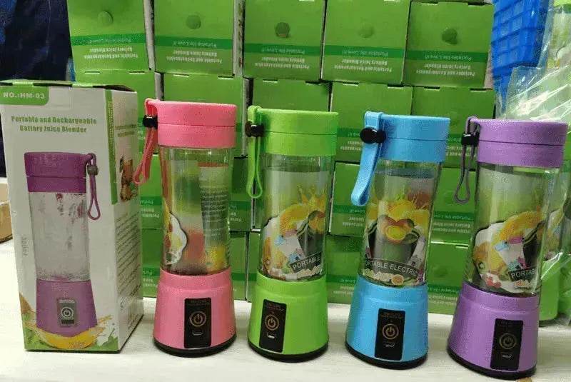 Portable Blender Cup with USB Rechargeable Mini Fruit Juice Mixer