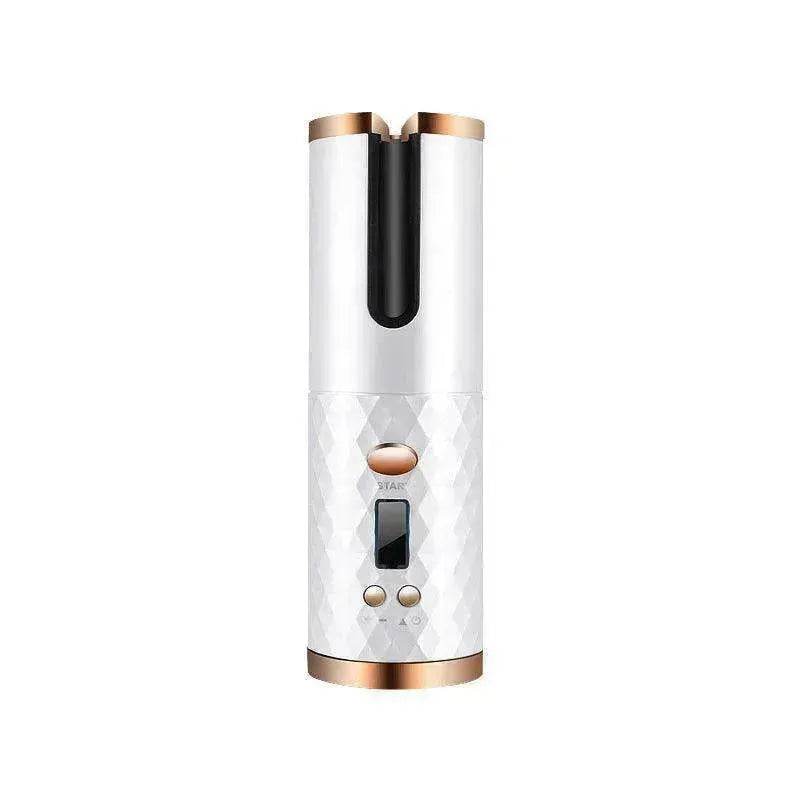 Portable LCD Hair Curler: Rechargeable, Ceramic, Auto Rotating