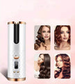 Portable LCD Hair Curler: Rechargeable, Ceramic, Auto Rotating