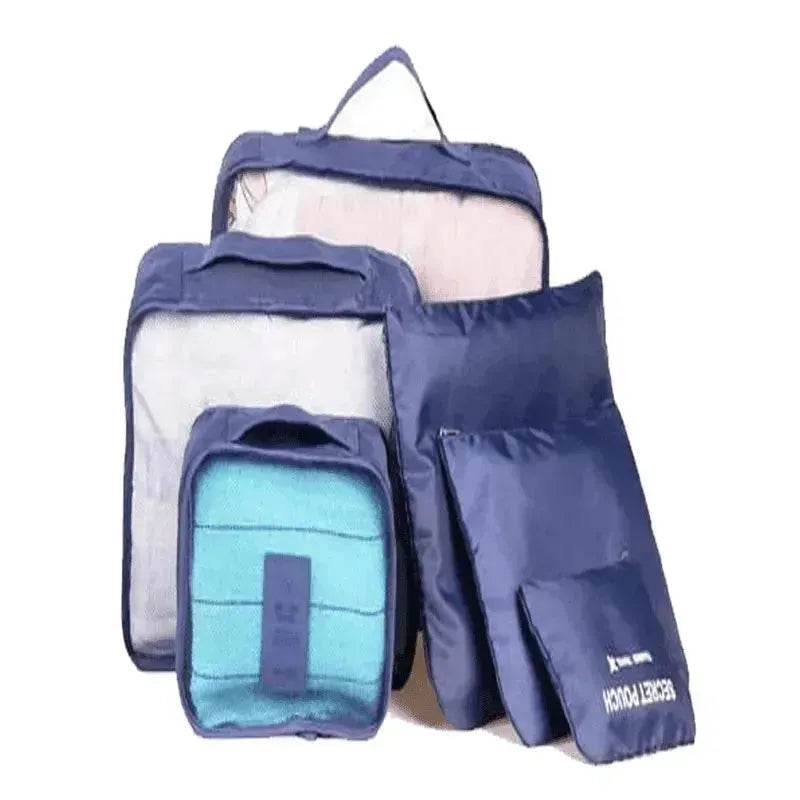 Travel Luggage Packing Cubes Set – Lightweight Waterproof Organizer (6 Pieces)