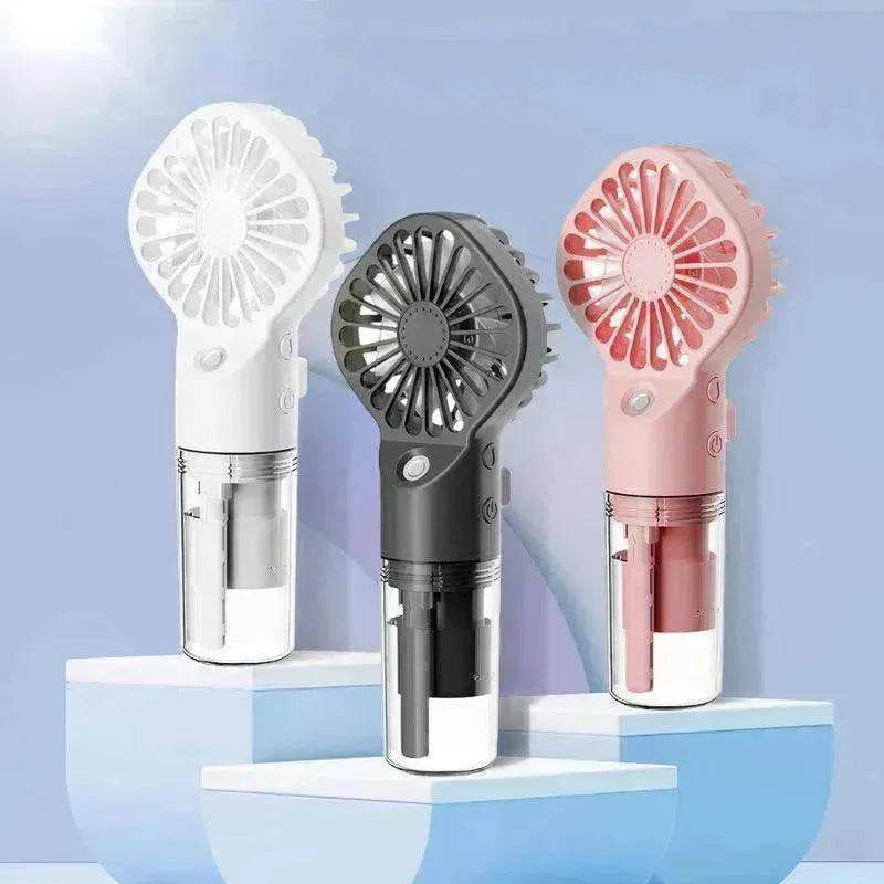 Portable on the go fan humidifier powered by USB